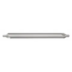 APPROVED VENDOR Plain-Tip Center Drill, Double End, #8, 82°, 6 in Overall Length, Carbide