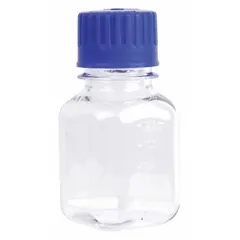 125 mL PETG Media Bottle, Sterile, Screw-On Closure, Colorless, Unlined