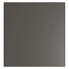 Steel panel with honeycomb core, smooth semi gloss black finish. Dimensions: 58 in height, 55 in width, 1 in thickness. Used with compatible posts to form bathroom partitions in commercial restrooms and similar high-traffic areas.