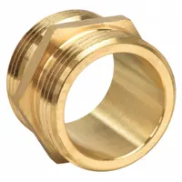 MOON AMERICAN Fire Hose Adapter: 1 1/2 in Compatible Pipe Size, NPT X NH, Straight, Brass, Hex, Cast (MPN 358-1561521)
