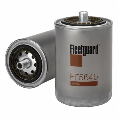 FLEETGUARD Fuel Filter: Spin-On, 6 1/4 in Overall Lg, 3 3/4 in Outside Dia - Spin-On Fuel Filters