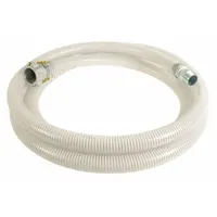 Water Suction and Discharge Hose: 3 in Hose Inside Dia., 55 psi, Clear/White, 20 ft Hose Lg (MPN 45DU52)