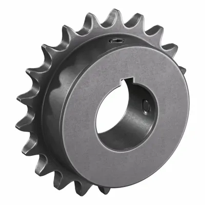 TRITAN Roller Chain Sprocket: 40, For 1/2 in Chain Pitch, 1 1/4 in Bore Dia, 21 Teeth - Size 40 Fixed-Bore Roller Chain Sprockets