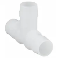 Barbed Tee: Barbed, 1 in ID x 1 in ID x 1 in ID Fitting Size, HDPE, 260 psi Max Op Pressure, 10 PK (MPN T0-16HDPE)