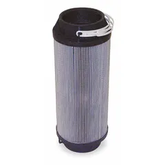 Fiberglass hydraulic cartridge filter element with 20 micron rating. Designed for use in industrial hydraulic systems to remove particulate contaminants from fluid. Suitable for high-flow applications in power units and mobile equipment.