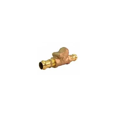 MILWAUKEE VALVE Swing Check Valve: Swing, Inline Valve Body, 2 1/2 in Pipe Size, Press x Press - Bronze Inline Swing Check Valves