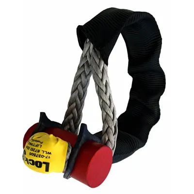 LOCKJAW Soft Shackle: 6,720 lb Working Load Limit, 33,600 lbf Breaking Strength - Synthetic Shackles for Lifting