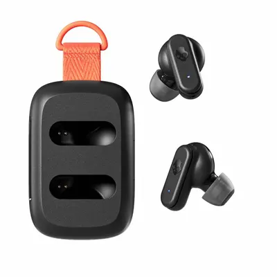 SKULLCANDY INC. Earbuds: Noise Cancelling, Microphone, Earphones, Wireless, In-Ear, Black - Wireless Headphones