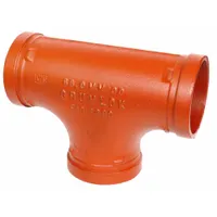 GRUVLOK Metal Pipe Tee: Tee, 1 1/2 in x 1 1/2 in x 1 1/2 in, Ductile Iron, EPDM Seal (MPN 0390016764)