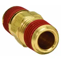 PARKER Metal Pipe Straight: Straight, 1/2 in x 1/2 in, Male NPT Threaded x Male NPT Threaded (MPN VS216P-8)