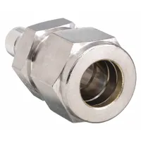 PARKER Compression Fitting Adapter: 5/16 in OD x 1/4 in OD Fitting Size, Compression x Compression (MPN 5TUR4-316)