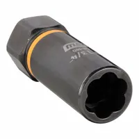 GEARWRENCH Deep Extraction Sockets: 3/4 in Socket Size, 6-Point, Deep, Black Oxide, Bolt Biter (MPN 86072)