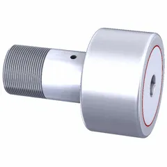 This heavy stud cam follower features a 1-3/4 in outer diameter, single row design, and stainless steel construction for corrosion resistance. Double sealing protects against contaminants, while the hex socket facilitates installation. Suitable for linear motion systems, conveyor tracks, and automation equipment in washdown or outdoor environments.