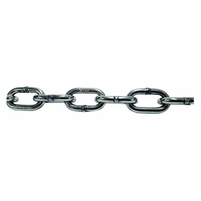 PEWAG Straight Chain: 1/2 in Chain Trade Size, 30 Chain Grade, 316 Stainless Steel - Corrosion-Resistant Grade-30 Load-Securing Chains