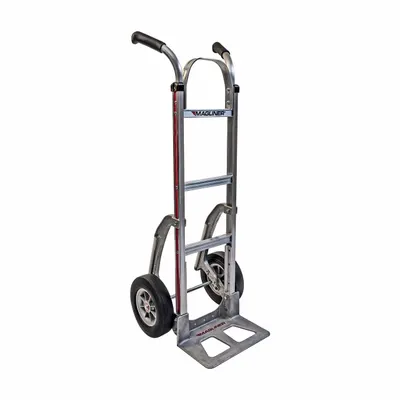 MAGLINER General Purpose Hand Truck: 500 lb, Dual-Handle, Silver, Aluminum - Corrosion-Resistant Hand Trucks