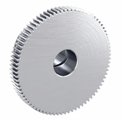 KHK GEARS F-Loc Spur Gear: Module m 0.5, 80 Teeth, 10 mm Bore Dia, Stainless Steel - Metric Spur Gears with Locking Hub