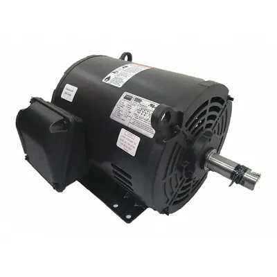 Dayton General Purpose Motor: Rigid Base Mount, Open Drip Proof, 5 hp, 230/460V AC - Rigid Base 3-Phase General Purpose AC Motors