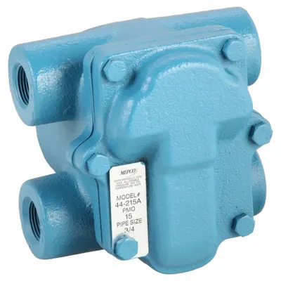 MEPCO Steam Trap: Cast Iron, 3/4 in FNPT, 2,175 lb/hr, 15 psi Max., 450°F Max. - Cast Iron H-Pattern Float & Thermostatic Steam Traps