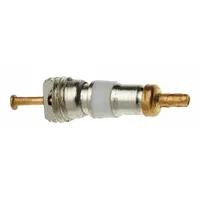 TRU-FLATE General Airplane Valve Core: Core Valve, 180° Valve Stem Angle, Straight, Chrome, Brass (MPN 38-825-100)