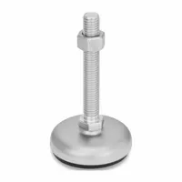 JW WINCO Male-End Leveling Mount: Swiveling Stud, 1/2"-13 Thread Size, 3.15 in, 4,271 lbf Capacity (MPN 31-80-1/2X13-150-B1-SK)