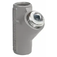 Sealing Fitting - Vertical: Iron, 3/4 in Trade Size, Female to Female, 3 11/16 in Overall Lg (MPN EY-75MWW)