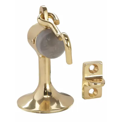 OEM Hook-Style Door Holder: Door - Mounted, 2 1/2 in Wd, 3 15/16 in Overall Ht - Hook-Style Door Holders