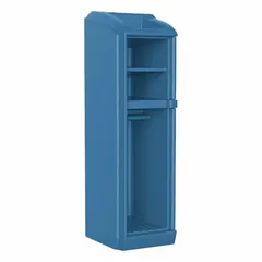 This CORTECH locker from the Endurance series measures 78-1/2 inches high, 26 inches wide, and 26 inches deep. It includes three shelves for organized storage. Suitable for industrial settings such as factories and warehouses, it provides secure storage for tools, PPE, and personal items.