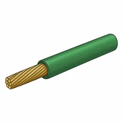 Single-conductor primary wire with cross-linked polyethylene (XLPE) insulation, rated for 60 V. 12 AWG, green, supplied on a 500 ft spool. Designed for high flexibility in tight routing spaces, suitable for wiring harnesses and general electrical systems requiring resistance to heat, abrasion, and chemicals.