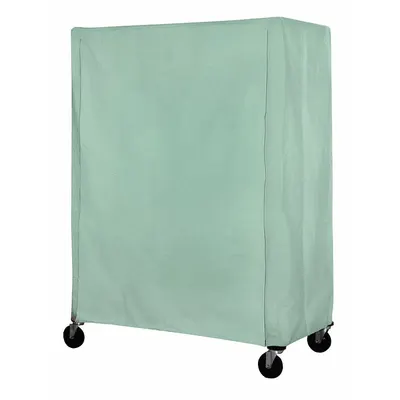 EAGLE GROUP Utility Cart Cover: Green, Nylon, Hook-and-Loop, 72 in Wd, 86 in Ht - Hook-&-Loop Mildew-Resistant Coated Nylon Covers