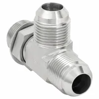 Hydraulic Hose Adapter: 1 1/4 in x 1 1/4 in x 1 1/4 in Fitting Size, Male x Male x Male, Rigid, Tee (MPN 203005-20-20S)