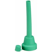 Flex Spout Funnel with Screen: Thermoplastic Elastomer, 1 3/4 in Overall Dia, 5 1/2 in Overall Ht (MPN 32157)