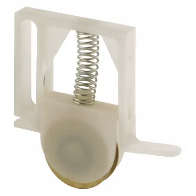 PRIME-LINE Roller Assembly: Roller Assembly, 6 13/32 in Overall Ht, 6 13/32 in Overall Lg - Screen Door Hardware
