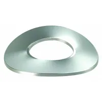 Curved Disc Spring: 0.27 in I.D., 0.49 in O.D., 301 Stainless Steel, 25 PK (MPN U2500075S)