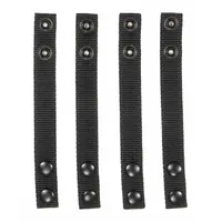 HEROS PRIDE Belt Keeper: Nylon, 7/8 in Wd, Black, Snap, 4 PK (MPN 1097)
