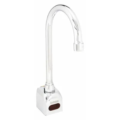 SANI-LAV Sensor Faucet: Electronic Sensor Faucet, Cast Brass, Chrome Finish, Single-Post - Single-Post Sensor Bathroom Faucets