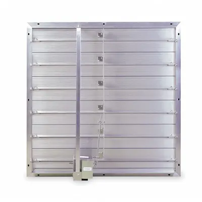 Dayton 39 in H x 39 in W Rectangular Motorized Control Damper - Rectangular Motorized Control Dampers