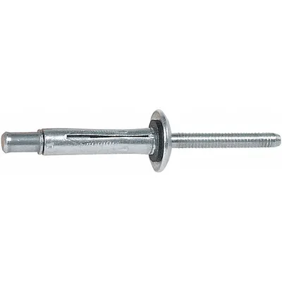 OEM Blind Rivet,1.118" L,0.103" dia,PK100: Inch, 1 1/8 in Overall Lg, 1 1/8 in Body Lg - Domed-Head Blind Rivets