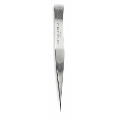 GENERAL Tweezers: Stainless Steel, Point, Straight Tip - General Purpose Tweezers