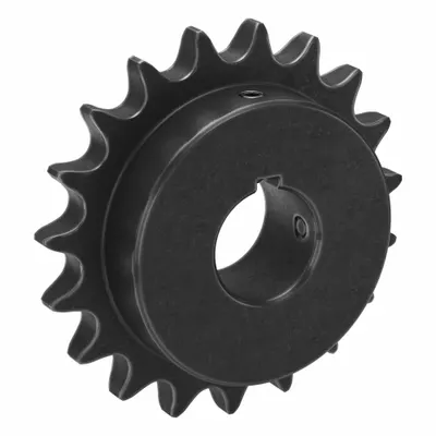 TSUBAKI Single Strand Sprocket: 60, For 3/4 in Chain Pitch, 1 3/8 in Bore Dia, 19 Teeth - Size 60 Fixed-Bore Roller Chain Sprockets