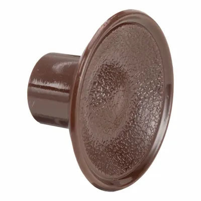 PRIME-LINE Closet Door Pull Knob: Brown, Thermoplastic, Unfinished, 1 in Projection - Hardware