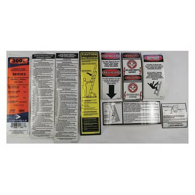 LOUISVILLE Label Kit, Fits Louisville Ladder AE2824 - Material Handling Parts