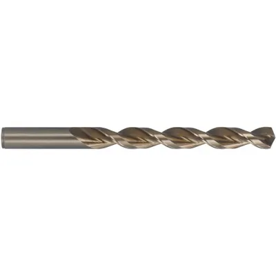 CLEVELAND Jobber Length Drill Bit: 4.2 mm, 135° Split Point, Straw/Bronze Cobalt - Cobalt Jobber-Length Drill Bits for Deep Hole-Drilling