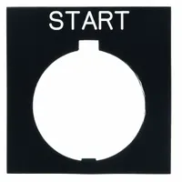 Legend Plate: 30 mm Panel Mounting Size, Rectangular, 1 in Overall Ht x 1 1/2 in Overall Wd (MPN HT8SP33)