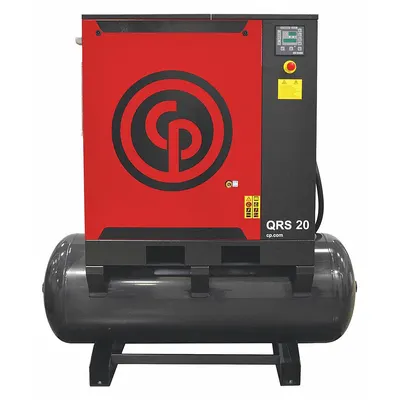 CHICAGO PNEUMATIC Rotary Screw Air Compressor: Horizontal, 20 hp, 69.3 cfm - Horizontal Rotary Screw Air Compressors