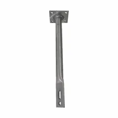This stainless steel mounting bracket from SCHAEFER measures 13-1/2 inches in length and 13 inches in width. It is used for securing equipment in industrial settings such as cooling fan assemblies, HVAC systems, and machinery support structures.