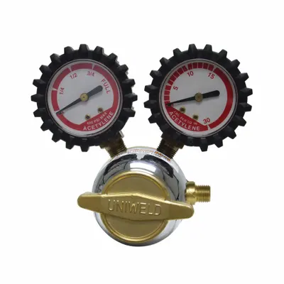 UNIWELD Mastar Regulator LD AcetyleneCGA520: Single Stage, CGA 520 Inlet - Fuel Gas Regulators