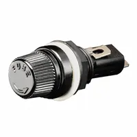 MERSEN Panel Mount Fuse Holder: For Fuse Size 13/32 in x 1 5/16 in, 1 Pole, 15 A Max, 250 V AC (MPN GPM-G)