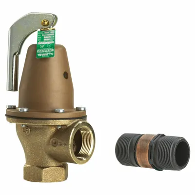 Watts 3/4 374A 030 FS ASME Section XIII Hot Water Pressure Relief Valve - ASME Section XIII Hot Water Pressure Relief Valves