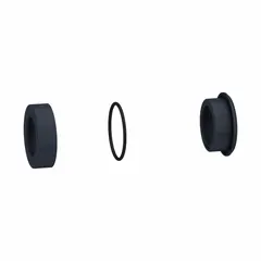 Flush mounting kit for Series XB5 push button units. Designed for 22 mm panel cutouts. Constructed from black plastic. Provides a flush mount interface for control panel integration.