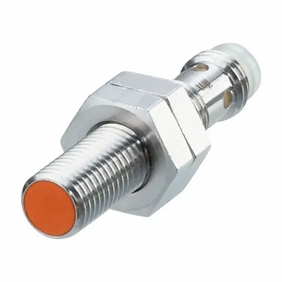 IFM Inductive Cylindrical Proximity Sensor: Built-in Connector, Shielded, 2_3 Wires - Cylindrical Sensors with Built-in Connectors